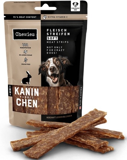 Chewies Meat Strips Soft Mini Królik 70g
