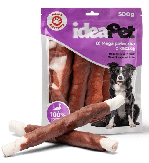 IdeaPet Mega pałeczka z kaczką 500g