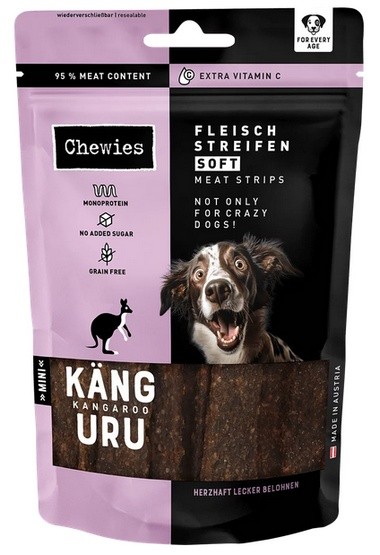 Chewies Meat Strips Soft Mini Kangur 70g