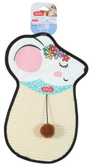 Zolux Chatouille Drapka do powieszenia mysz z sizalu z zabawką 51cm