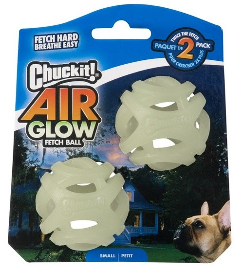 Chuckit! Max Glow Air Fetch Ball Small 2pak [36188]