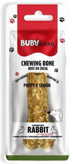 BUBAlicious Kość Puppy & Senior z królikiem oraz dodatkiem glukozaminy i...