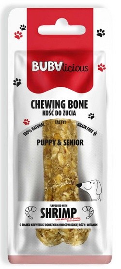 BUBAlicious Kość Puppy & Senior z krewetką, owocami dzikiej róży i witaminami...