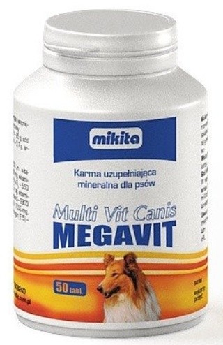 Mikita Megavit Multi-Vit Canis - witaminy, minerały i aminokwasy dla psów 50...