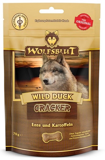 Wolfsblut Dog Cracker Wild Duck - kaczka i bataty 70g