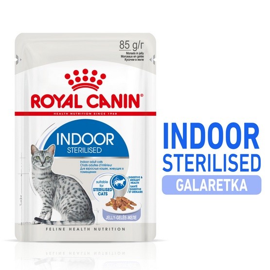 Royal Canin Indoor Sterilised Jelly karma mokra dla kotów dorosłych...