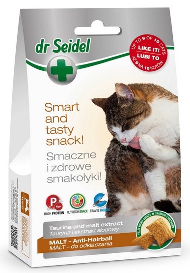 Dr Seidel Smakołyki dla kotów malt - odkłaczanie  50g
