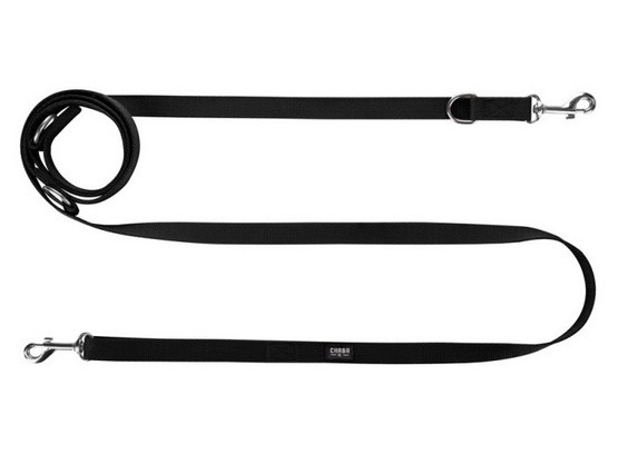 CHABA Smycz taśma regulowana XL 25mm/260cm czarna