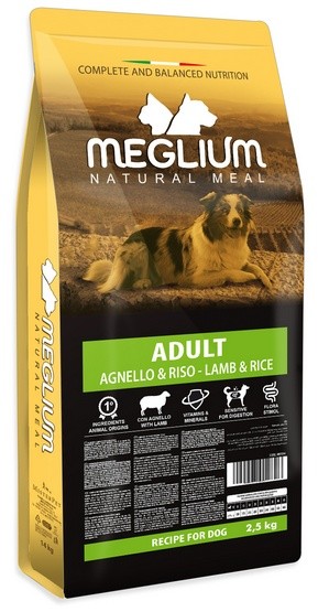 Meglium Dog Adult Lamb & Rice 2,5kg