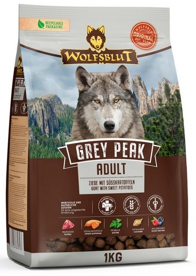 Wolfsblut Dog Grey Peak Adult - koza i bataty 1kg