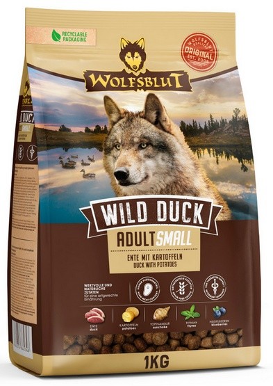 Wolfsblut Dog Wild Duck Adult Small - kaczka i bataty 1kg