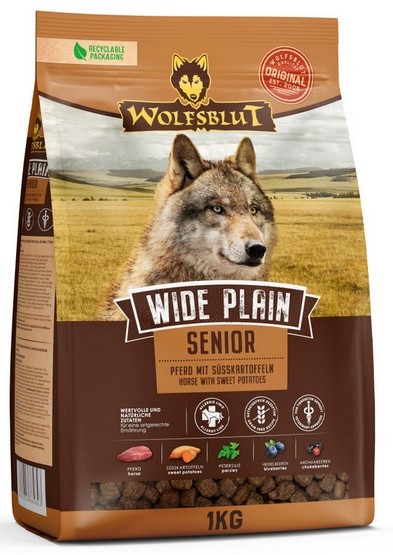 Wolfsblut Dog Wide Plain Senior - konina i bataty 1kg
