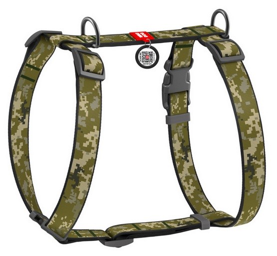 Collar WauDog Nylon szelki H Military L 25mm