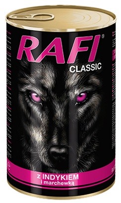 Rafi Pies Classic Indyk i marchewka w sosie 1240g
