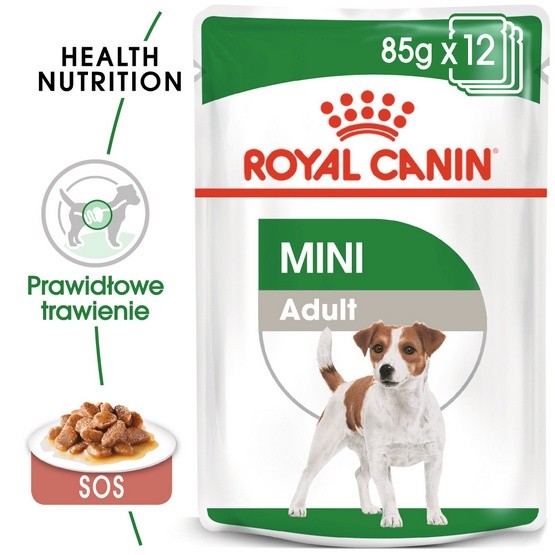 Royal Canin Mini Adult karma mokra w sosie dla psów dorosłych, ras małych...