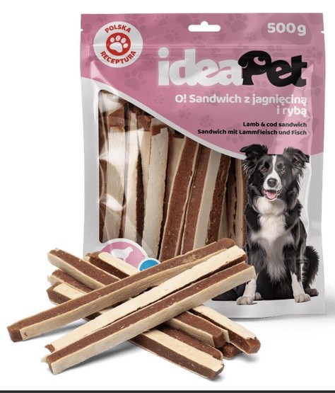 IdeaPet Sandwich z jagnięciną i rybą 500g