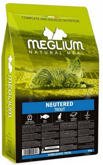 Meglium Cat Adult Neutered Trout 10kg