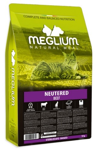 Meglium Cat Adult Neutered Beef 10kg