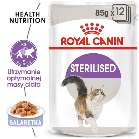 Royal Canin Sterilised w galaretce karma mokra dla kotów dorosłych,...