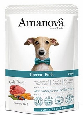 Amanova Dog Adult Iberian Pork - wieprzowina saszetka 300g [P04]