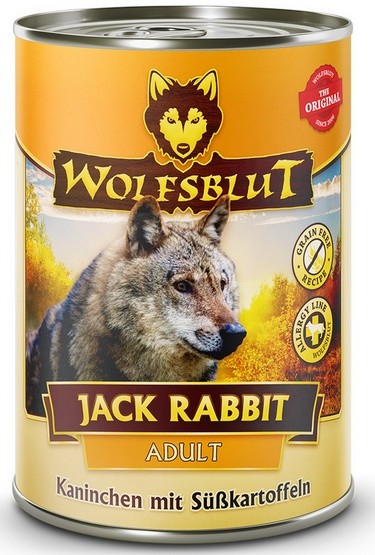 Wolfsblut Dog Jack Rabbit - królik i bataty puszka 395g