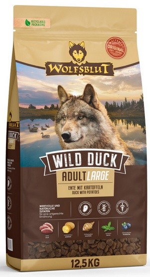 Wolfsblut Dog Wild Duck Large - kaczka i ziemniaki 12,5kg