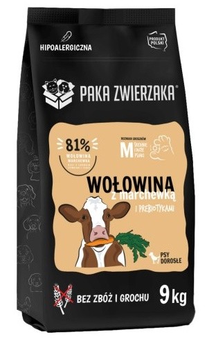 Paka Zwierzaka Seventh Heaven Wołowina z marchewką M 9kg